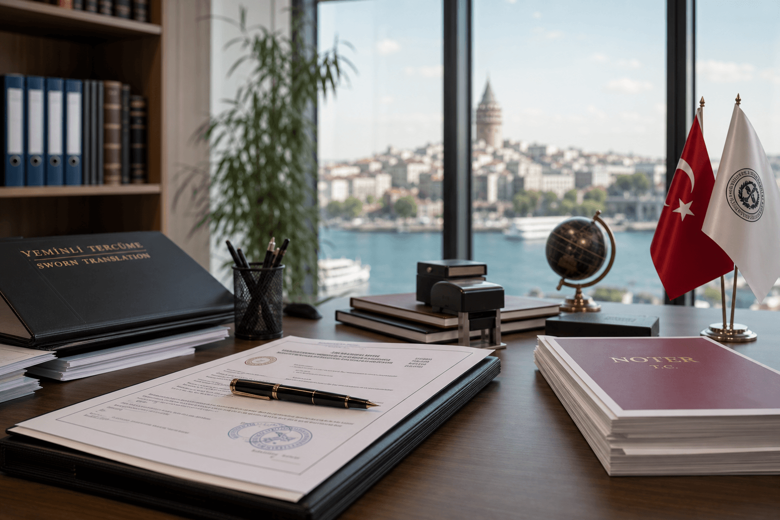 İstanbul’da belge çevirisi için çalışan profesyonel tercüme ofisi ekibi